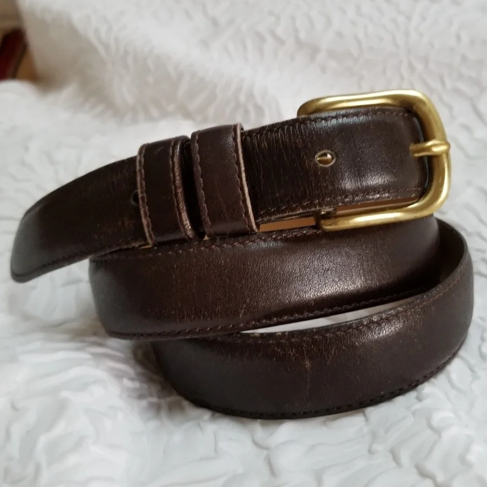 Co Courtenay Mens Brown Leather belt